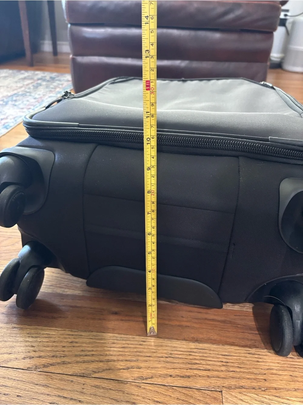 Briggs & Riley Black Spinner Carry-On with Front Pocket